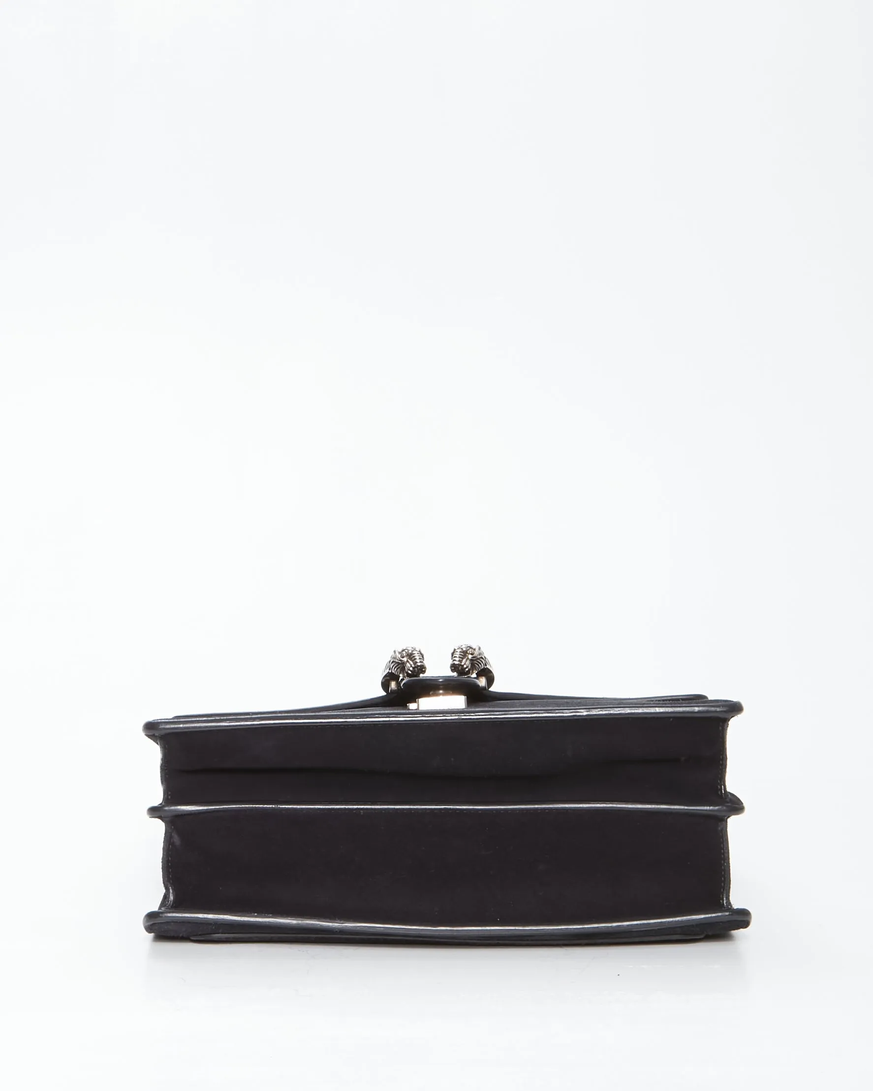 Gucci Black Suede Medium Dionysus Chain Shoulder Bag