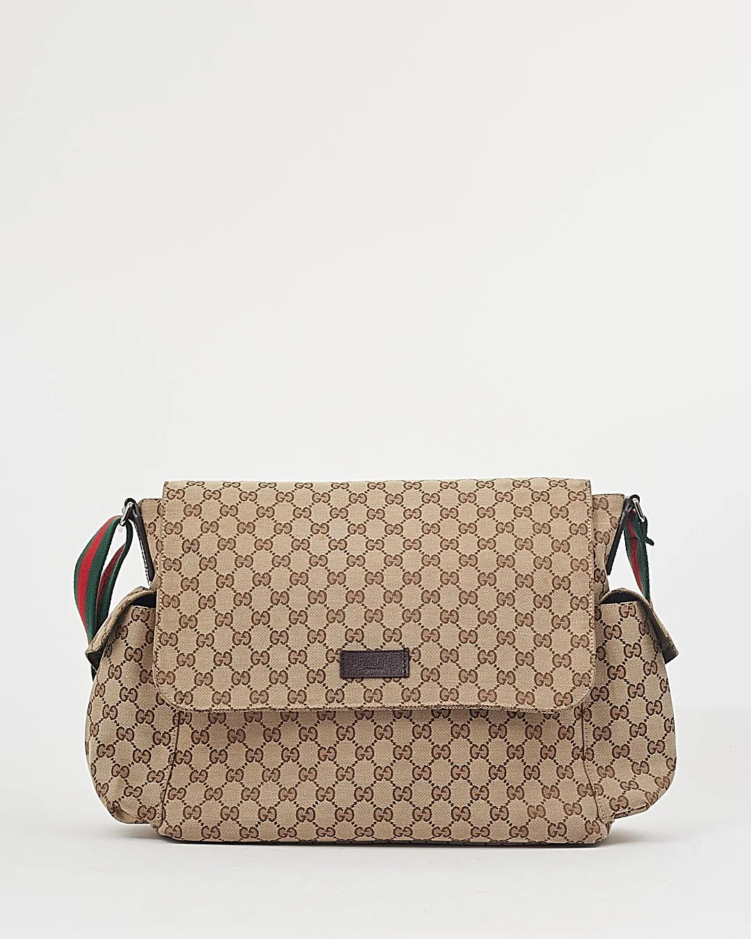 Gucci Brown GG Canvas Print Diaper Bag