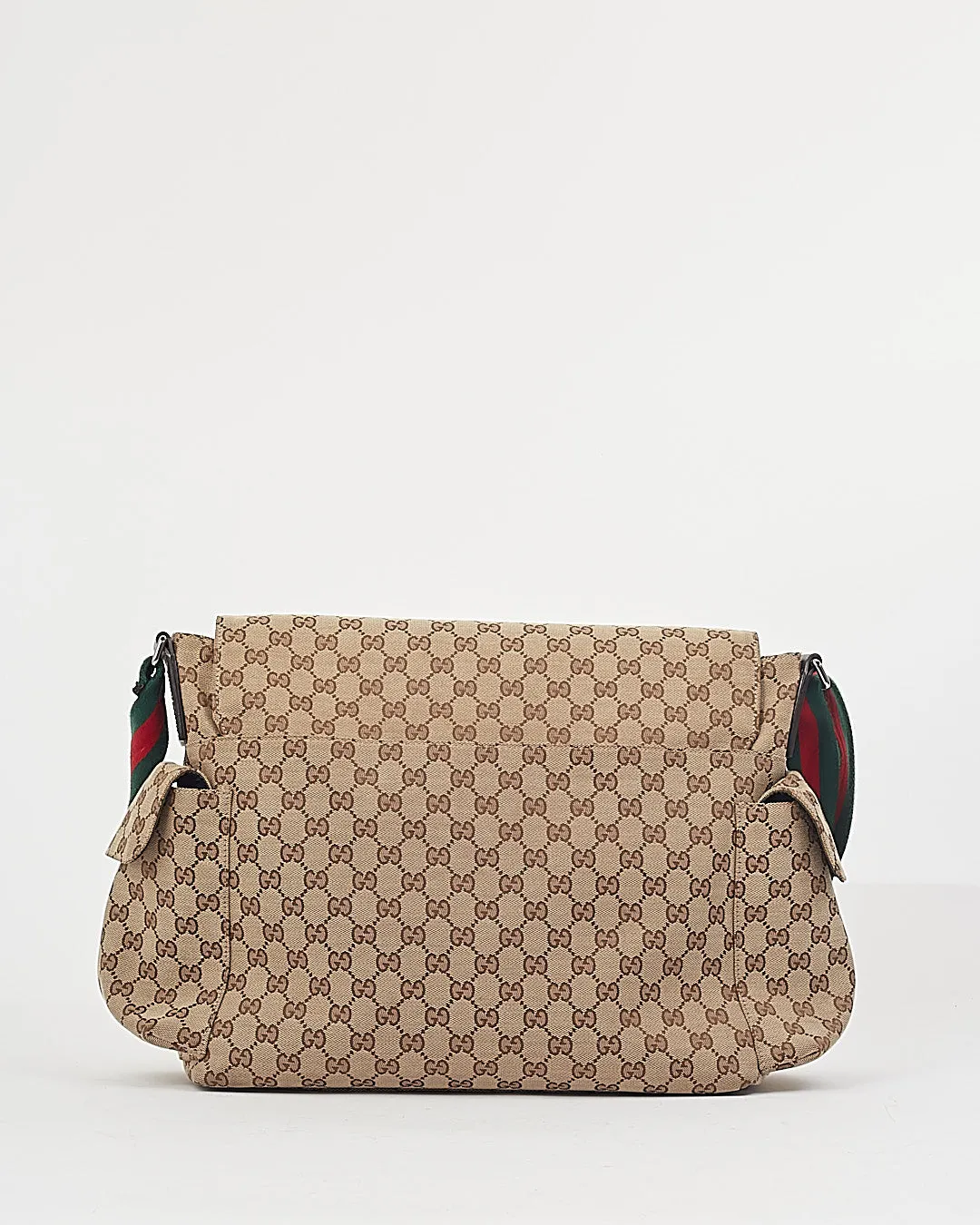Gucci Brown GG Canvas Print Diaper Bag