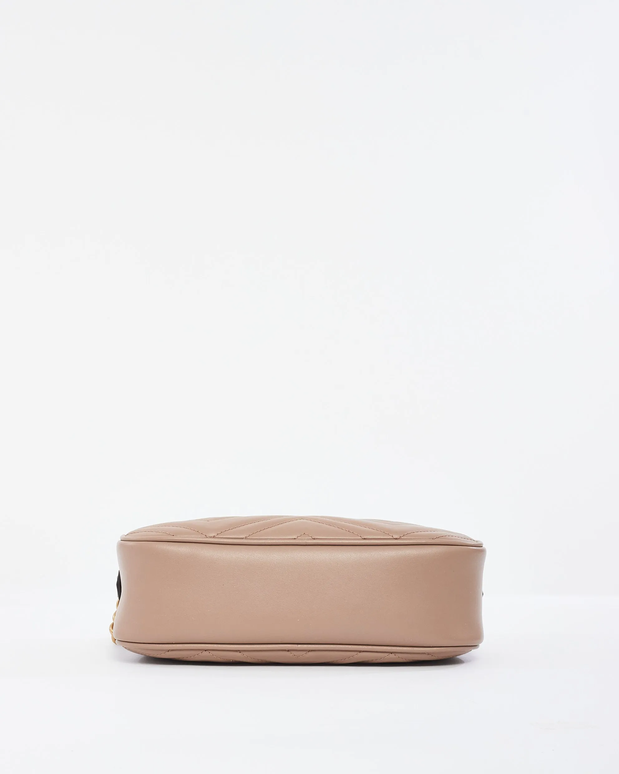 Gucci Dusty Pink Matlassée Leather Small Marmont Camera Bag