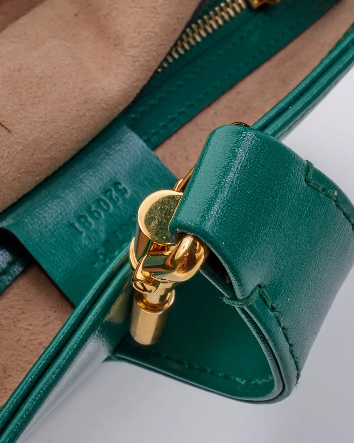 Gucci Emerald Green Leather Jackie 1961 Small Shoulder Bag