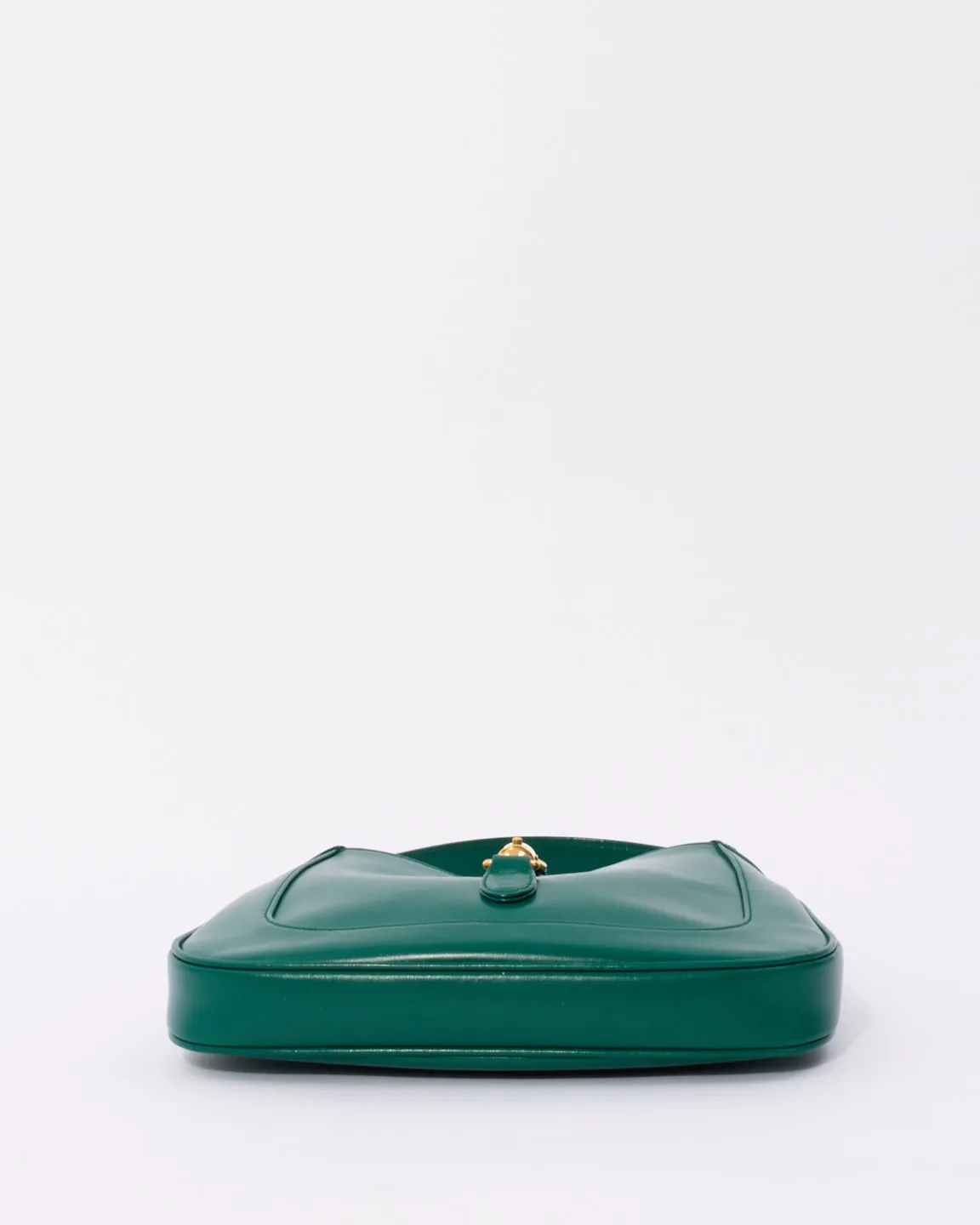 Gucci Emerald Green Leather Jackie 1961 Small Shoulder Bag