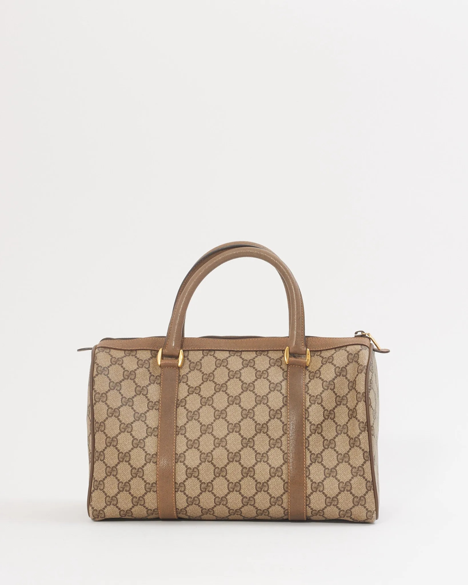 Gucci GG Canvas Print Vintage Boston Bag