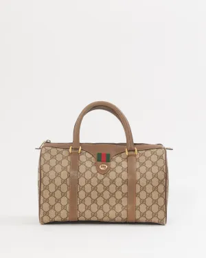 Gucci GG Canvas Print Vintage Boston Bag