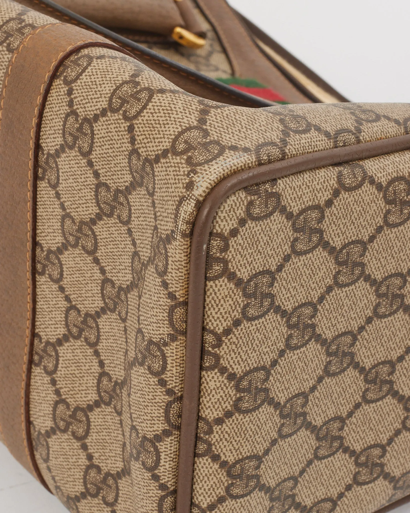 Gucci GG Canvas Print Vintage Boston Bag