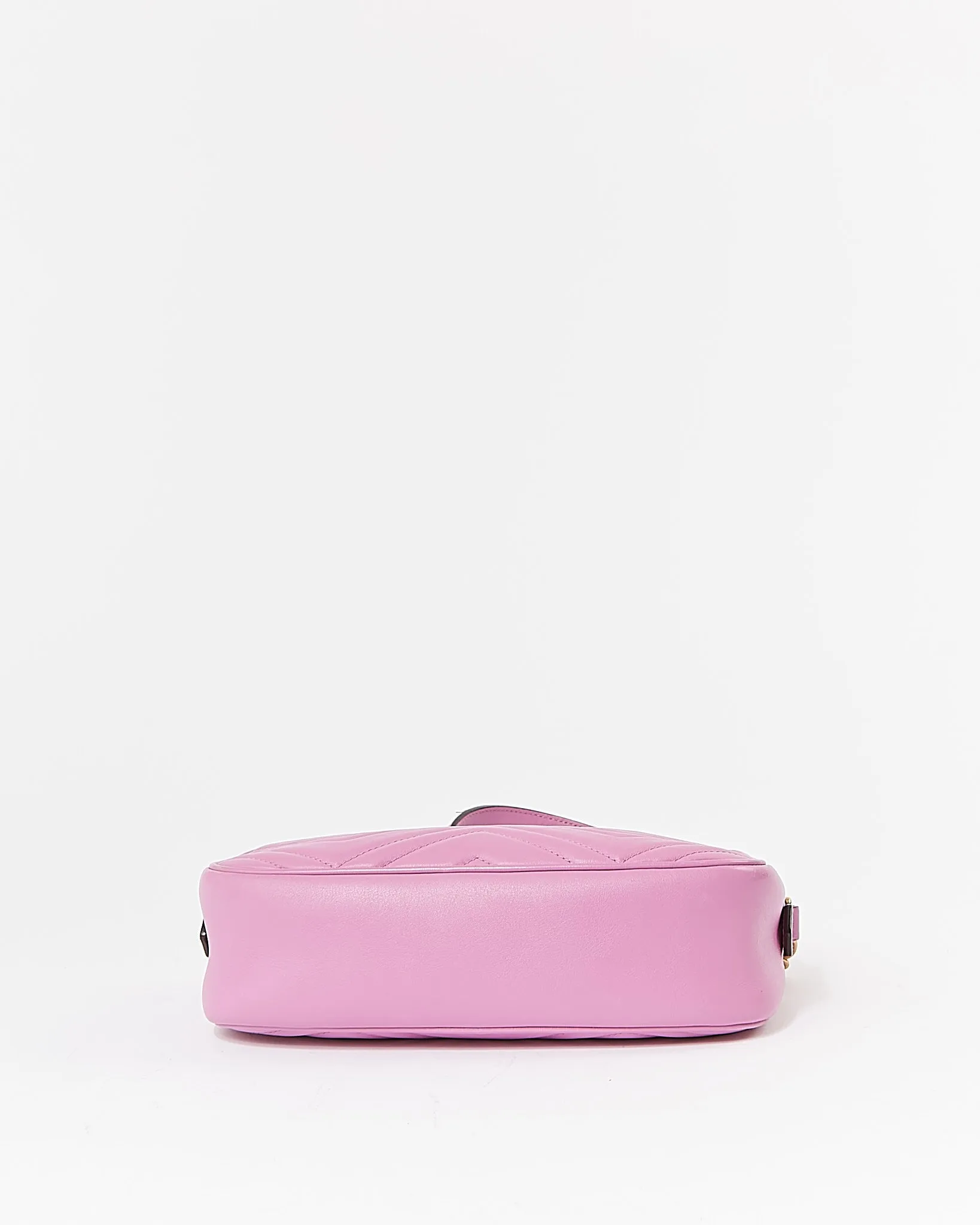 Gucci Purple Small Matelasse GG Marmont Chevron Camera Bag