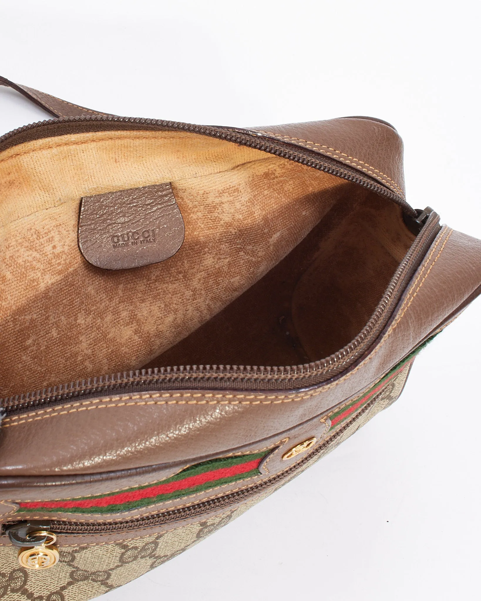 Gucci Vintage GG Supreme Plus Ophidia Crossbody Bag
