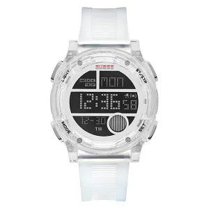 Guess Men's Watch Clear Case Quartz