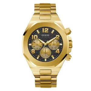 Guess Men's Watch Gold Tone Case Quartz