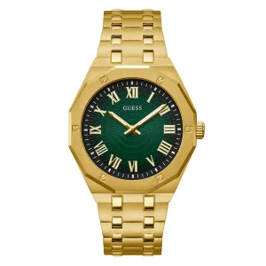 Guess Men's Watch Gold Tone Case Quartz