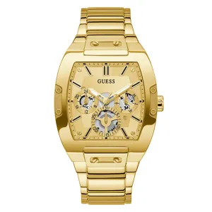Guess Men's Watch Gold Tone Case Quartz