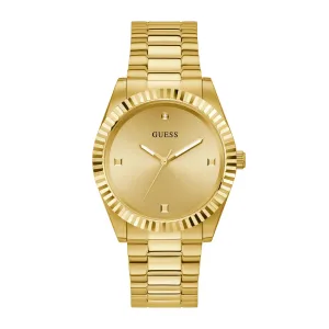 Guess Men's Watch Gold Tone Case Quartz