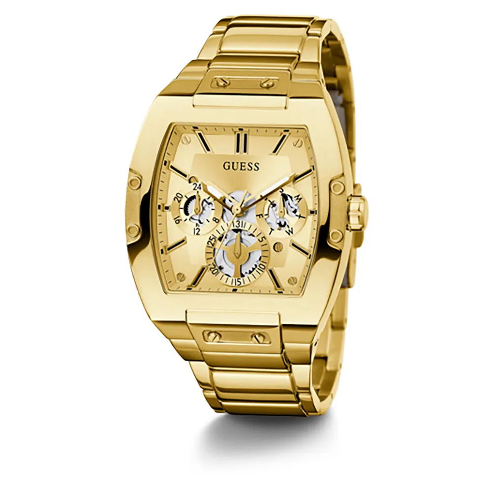 Guess Men's Watch Gold Tone Case Quartz