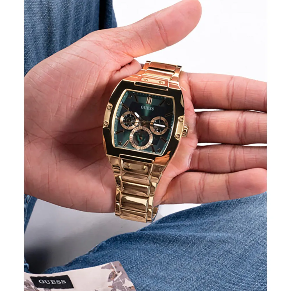 Guess Men's Watch Gold Tone Case Quartz