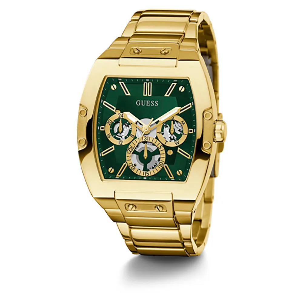 Guess Men's Watch Gold Tone Case Quartz
