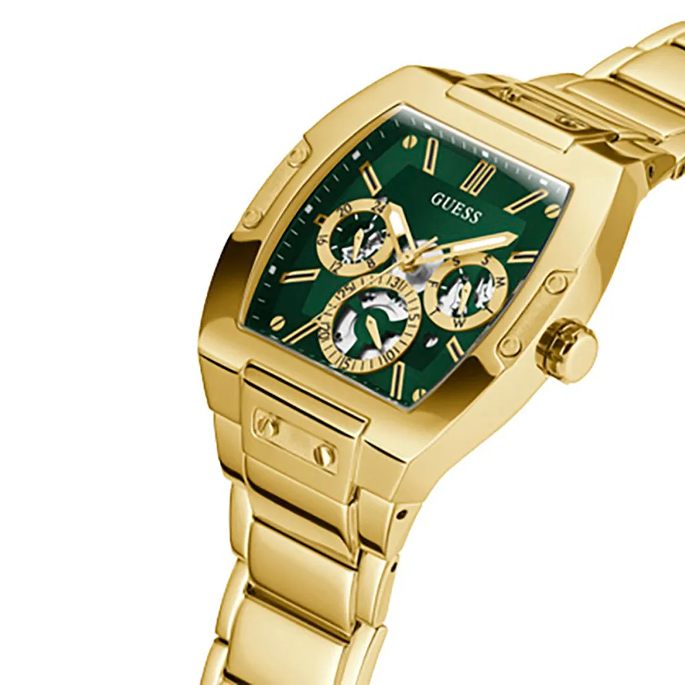 Guess Men's Watch Gold Tone Case Quartz