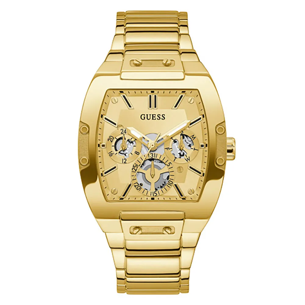 Guess Men's Watch Gold Tone Case Quartz