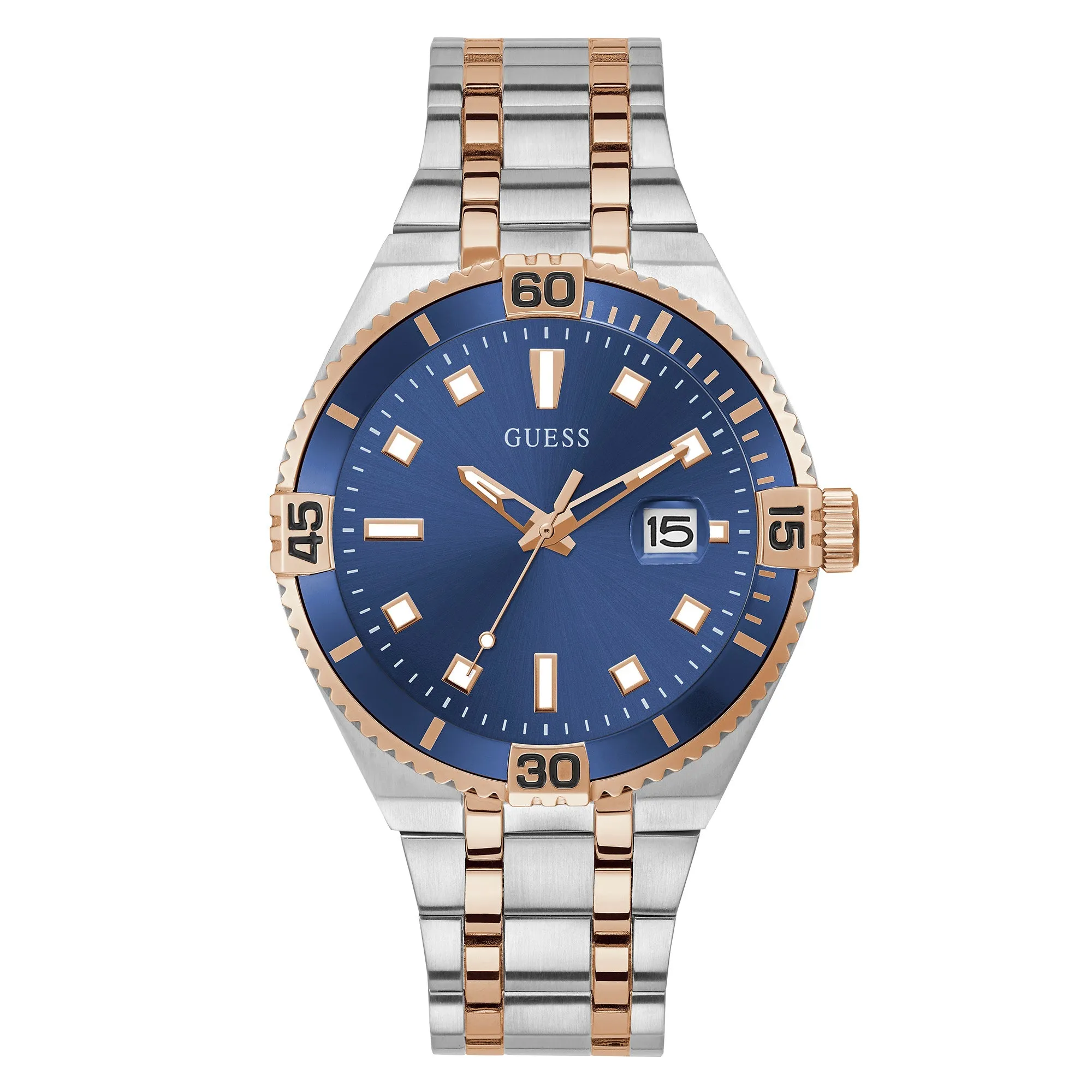 Guess Men's Watch Rose Gold Tone Case Quartz