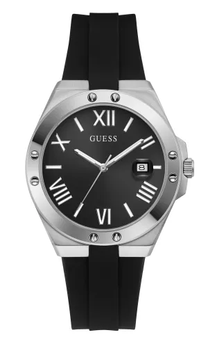 Guess Men's Watch Silver Tone Case Quartz