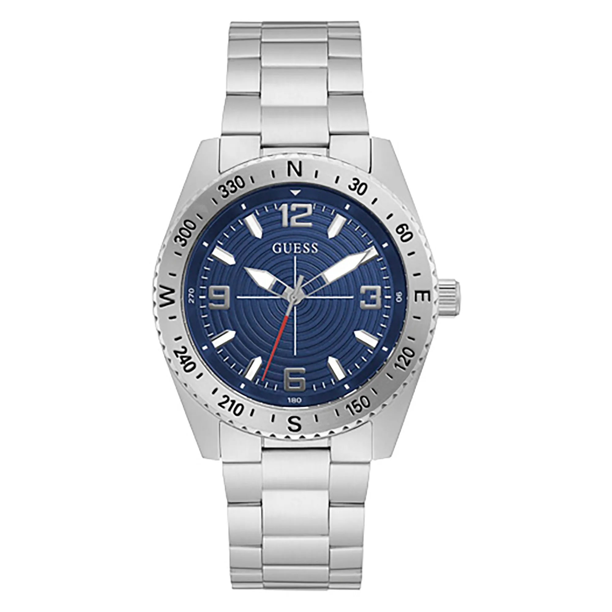 Guess Men's Watch Silver Tone Case Quartz