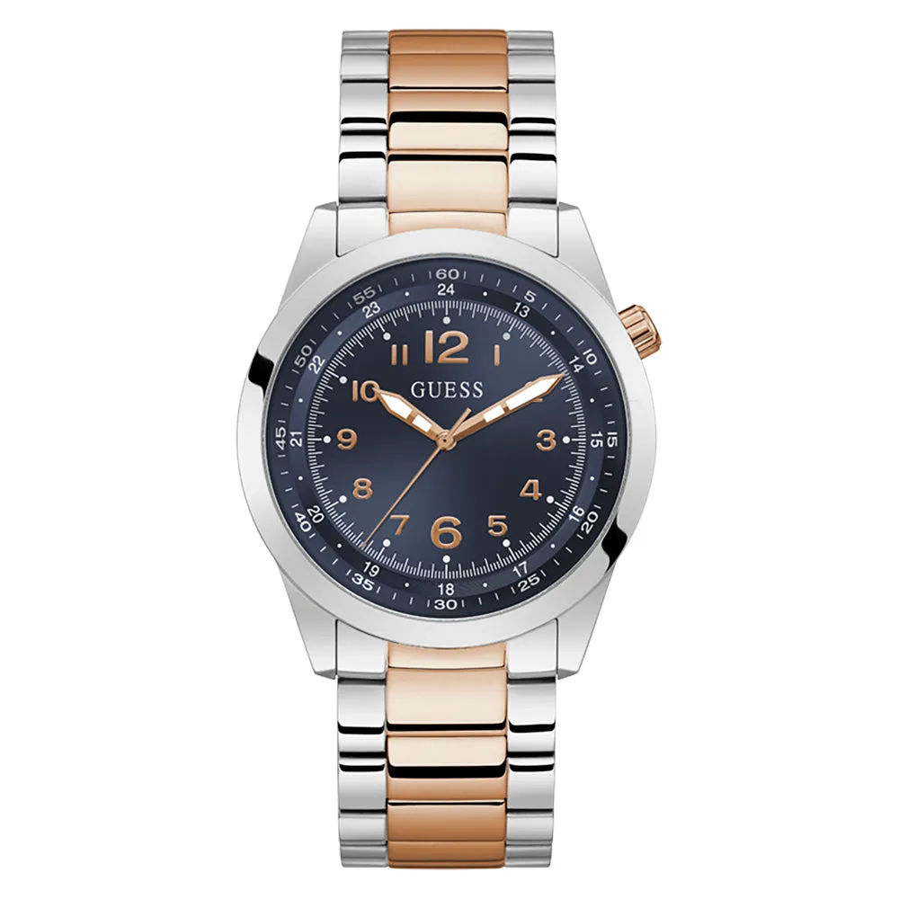 Guess Men's Watch Silver Tone Case Quartz