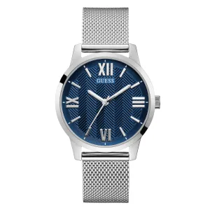 Guess Men's Watch Silver Tone Case Quartz