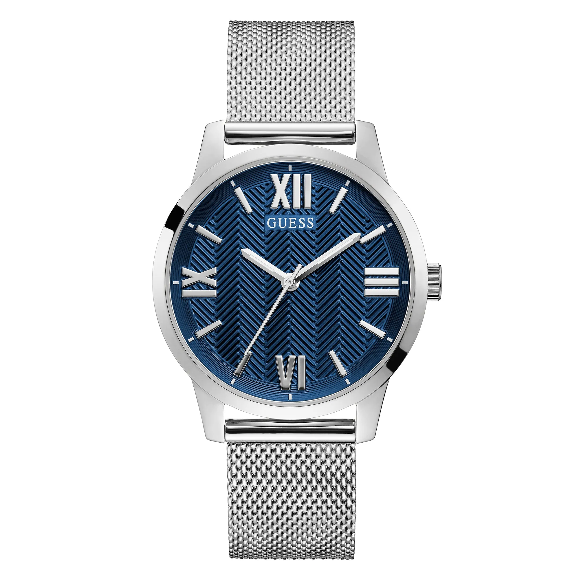 Guess Men's Watch Silver Tone Case Quartz