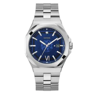 Guess Men's Watch Silver Tone Case Quartz