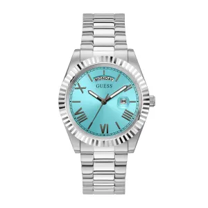 Guess Men's Watch Silver Tone Case Quartz