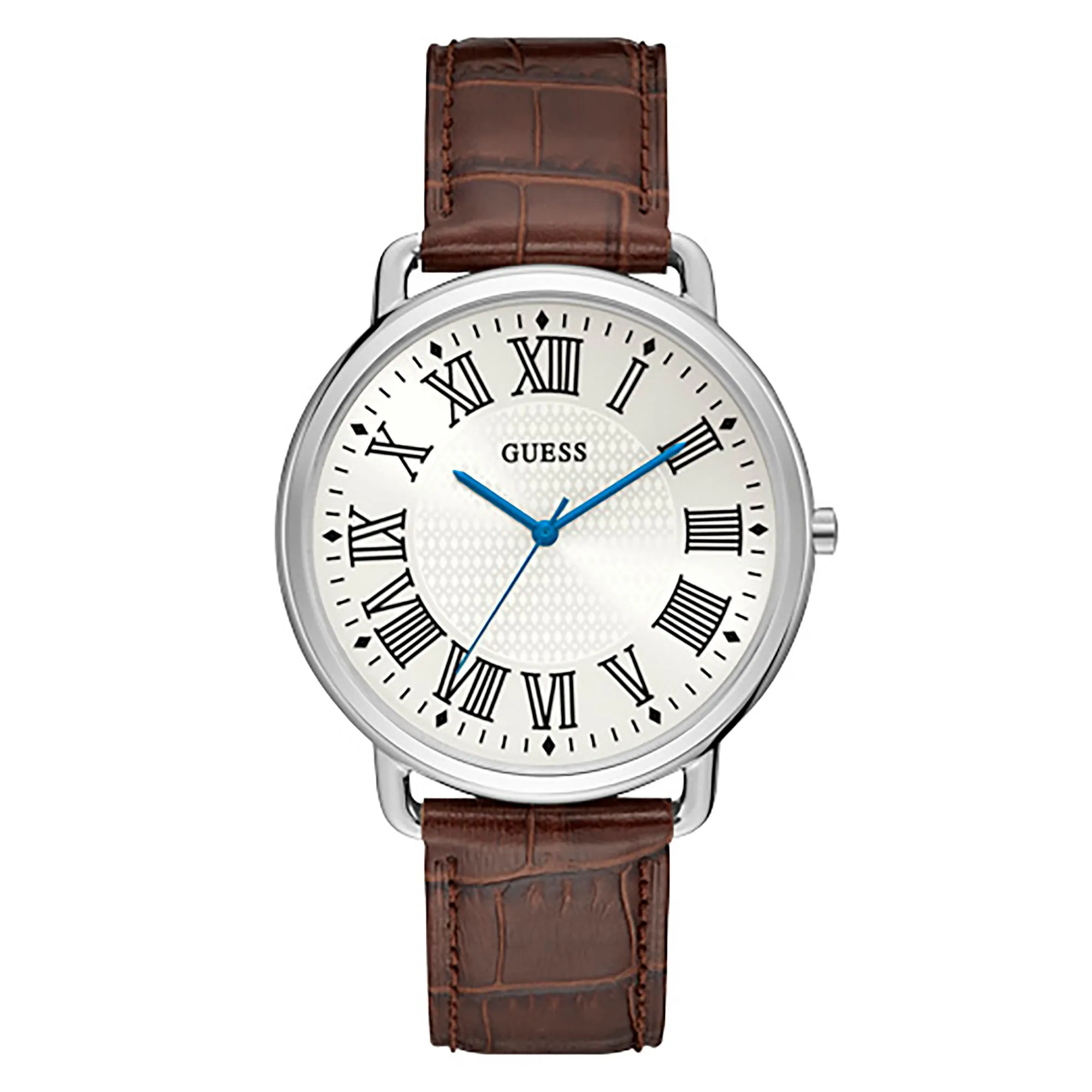 Guess Men's Watch Silver Tone Case Quartz