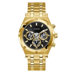 Guess Men's Watch Yellow Gold Tone Case Quartz