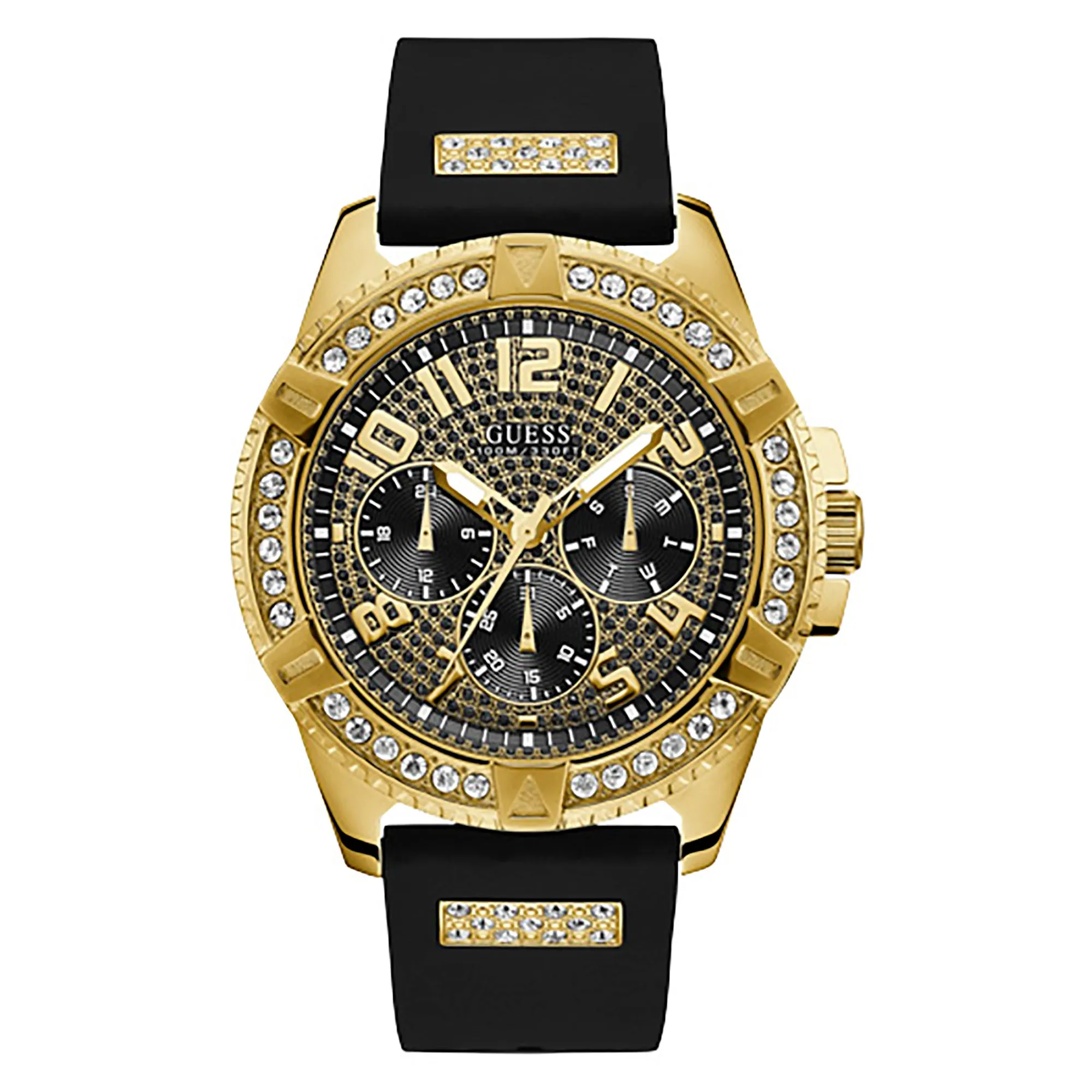 Guess Men's Watch Yellow Gold Tone Case Quartz