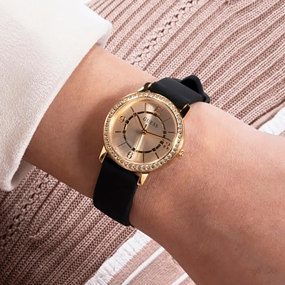 Guess Women's Watch Gold Tone Case Quartz