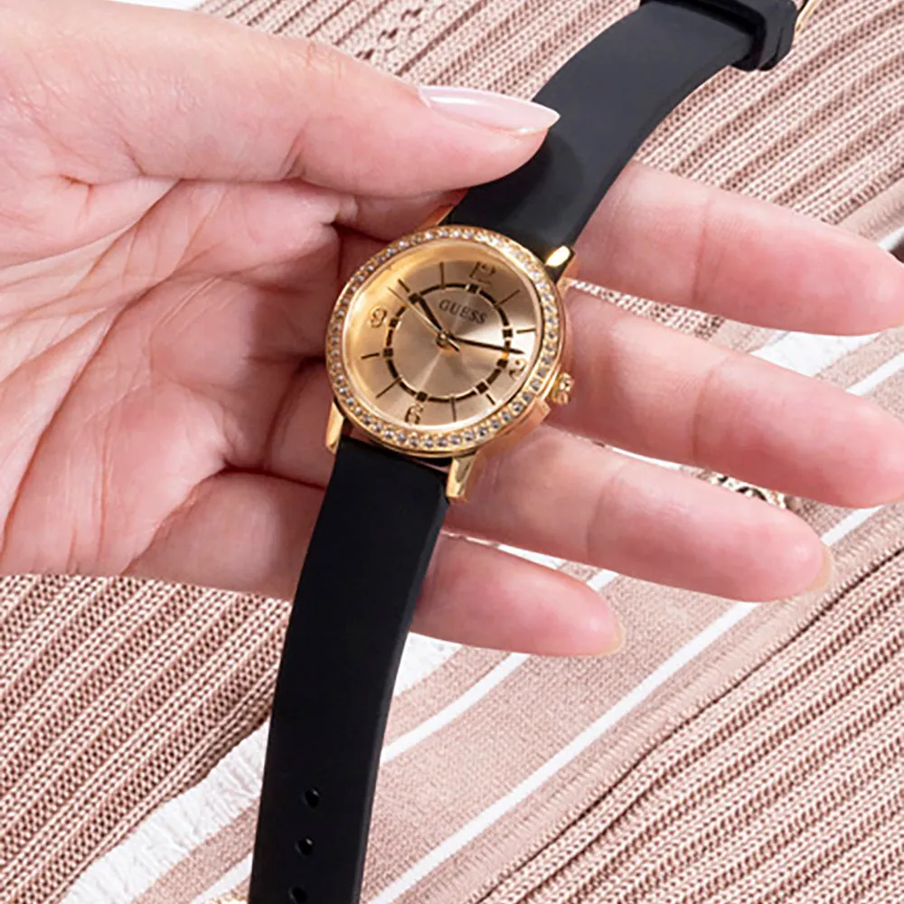 Guess Women's Watch Gold Tone Case Quartz