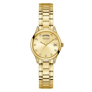 Guess Women's Watch Gold Tone Case Quartz