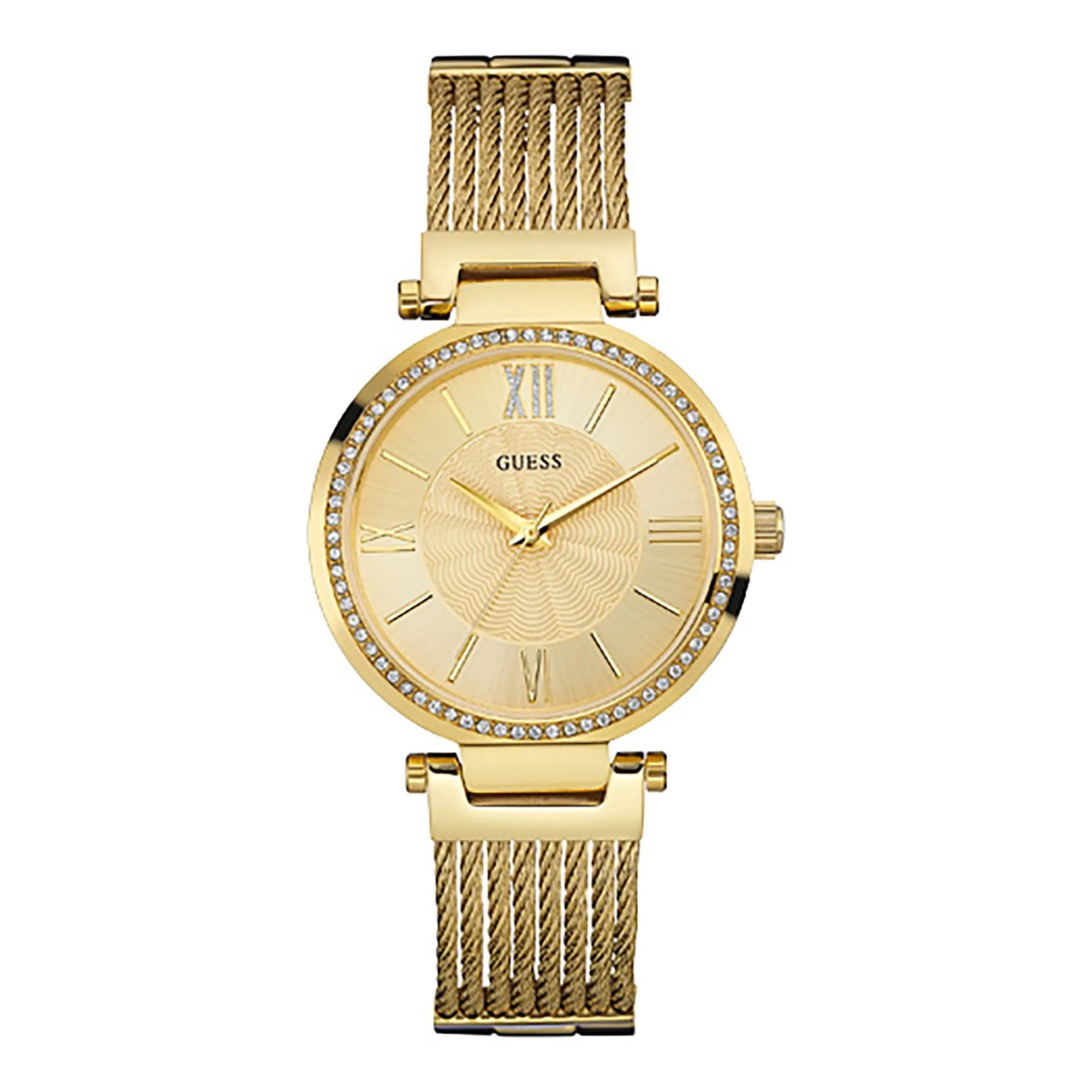 Guess Women's Watch Gold Tone Case Quartz