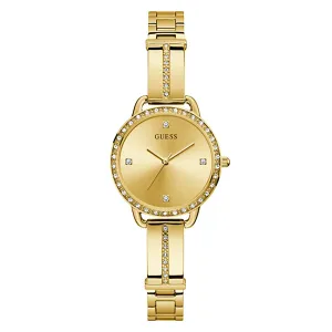 Guess Women's Watch Gold Tone Case Quartz
