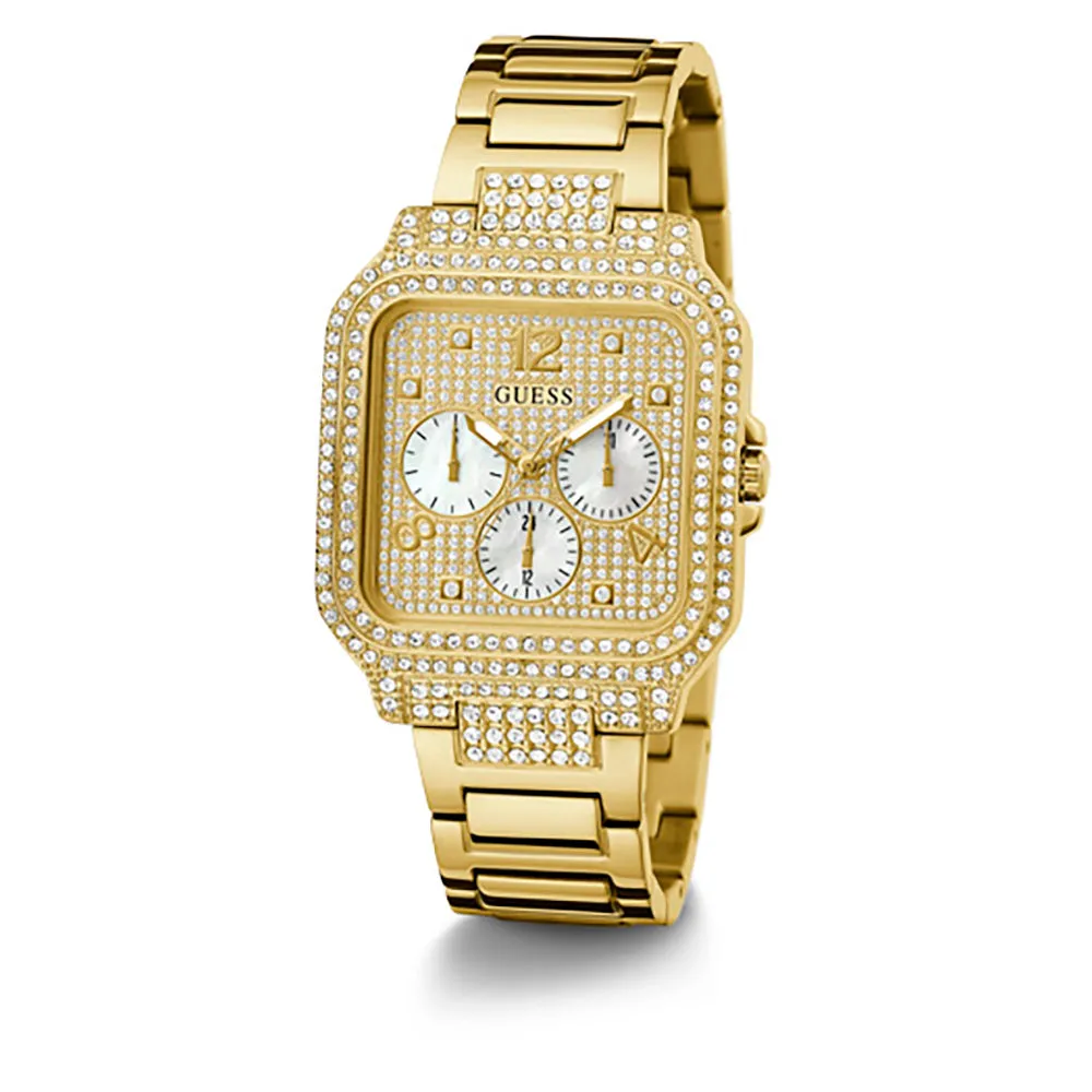 Guess Women's Watch Gold Tone Case Quartz