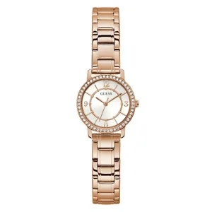 Guess Women's Watch Rose Gold Tone Case Quartz