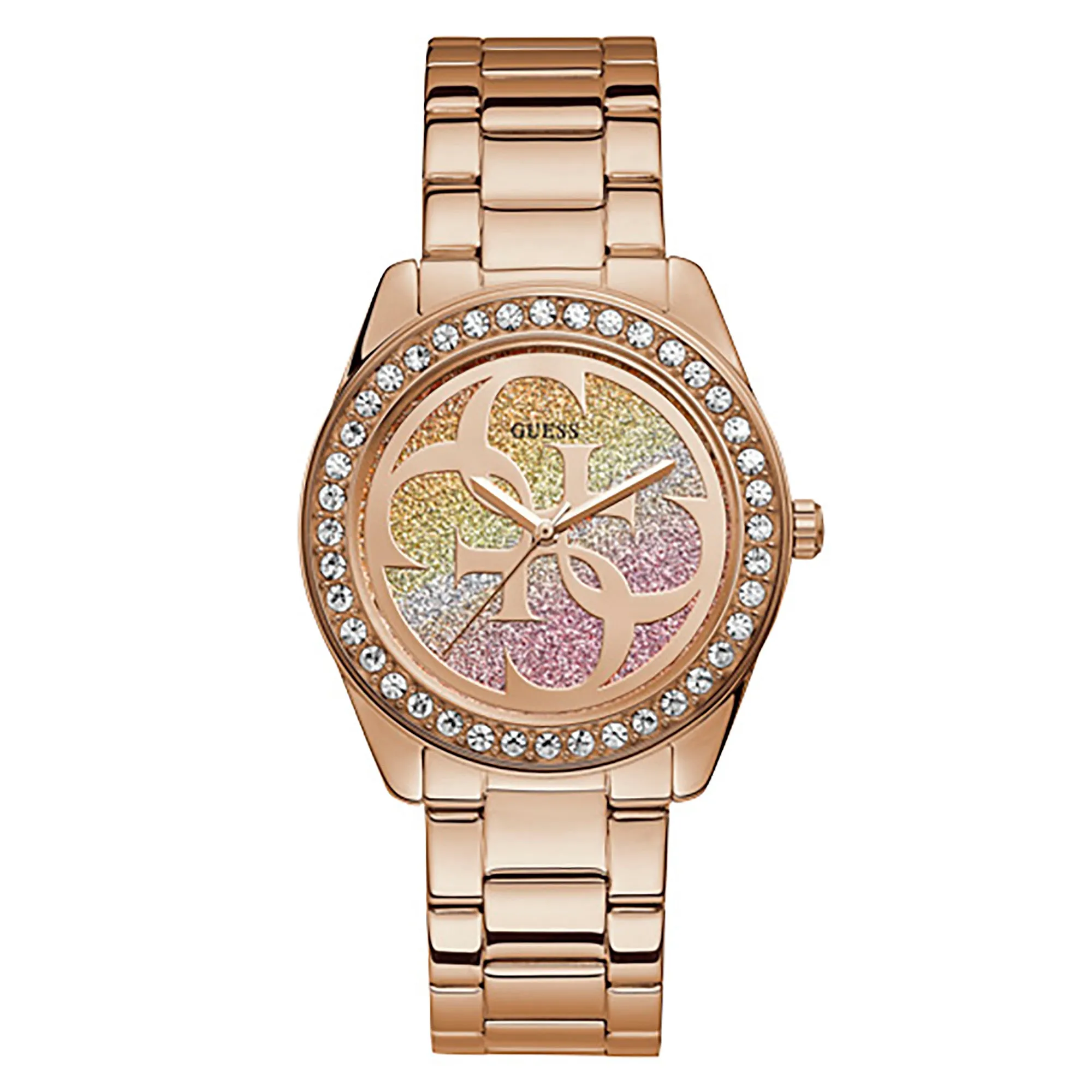 Guess Women's Watch Rose Gold Tone Case Quartz