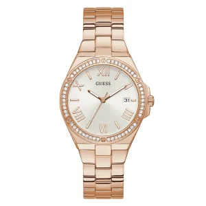 Guess Women's Watch Rose Gold Tone Case Quartz