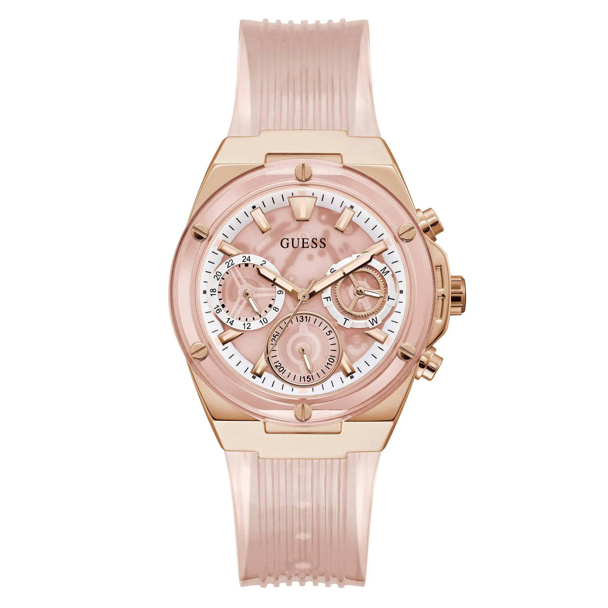 Guess Women's Watch Rose Gold Tone Case Quartz