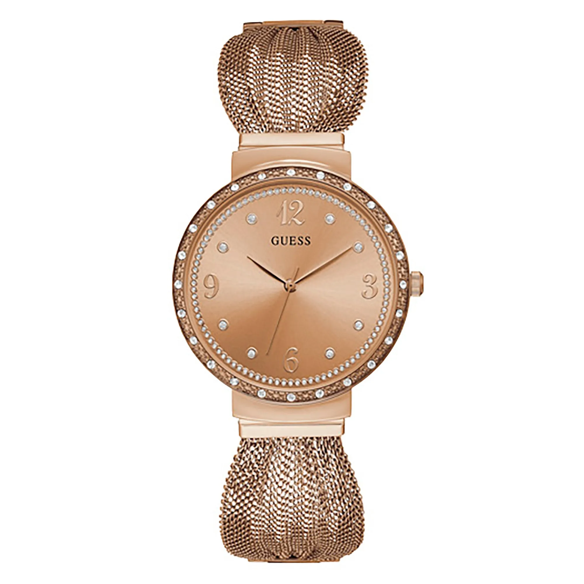 Guess Women's Watch Rose Gold Tone Case Quartz