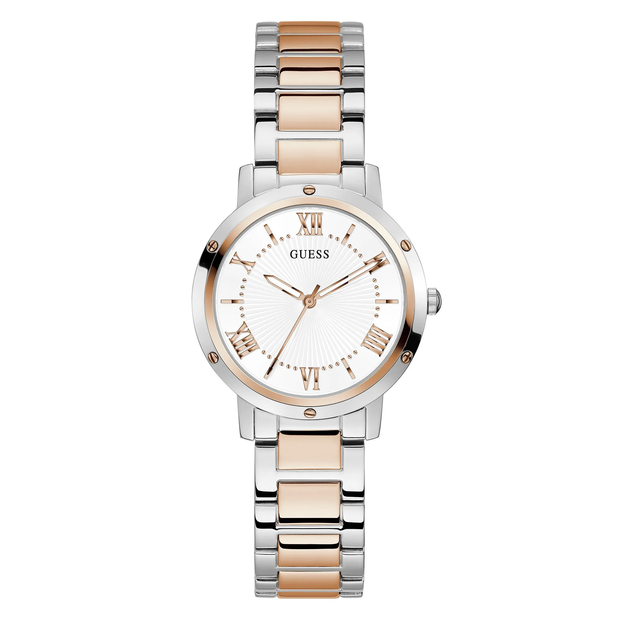 Guess Women's Watch Rose Gold Tone Case Quartz