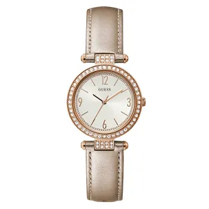 Guess Women's Watch Rose Gold Tone Case Quartz