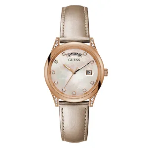 Guess Women's Watch Rose Gold Tone Case Quartz