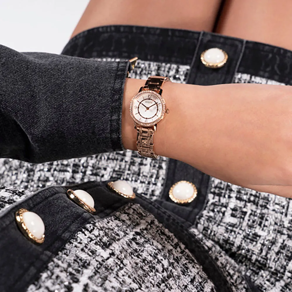 Guess Women's Watch Rose Gold Tone Case Quartz