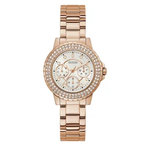 Guess Women's Watch Rose Gold Tone Case Quartz