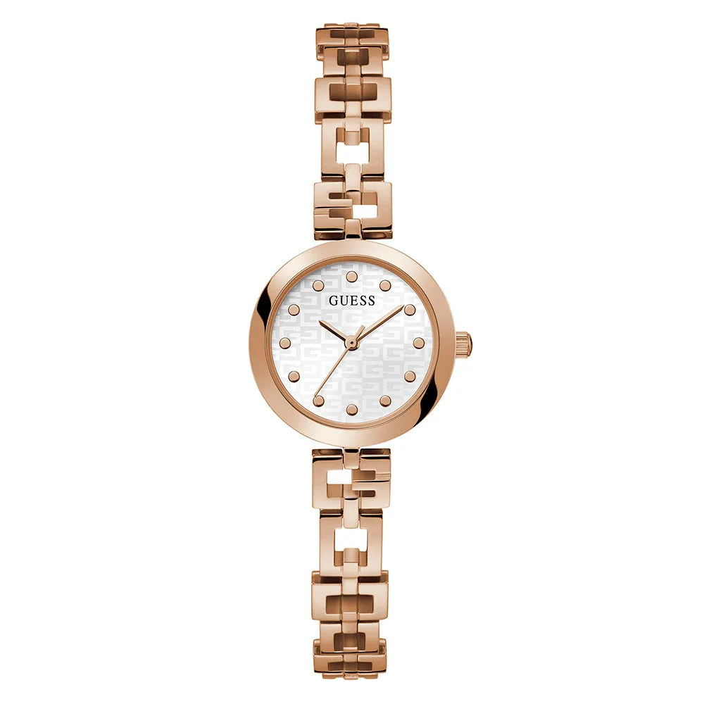 Guess Women's Watch Rose Gold Tone Case Quartz