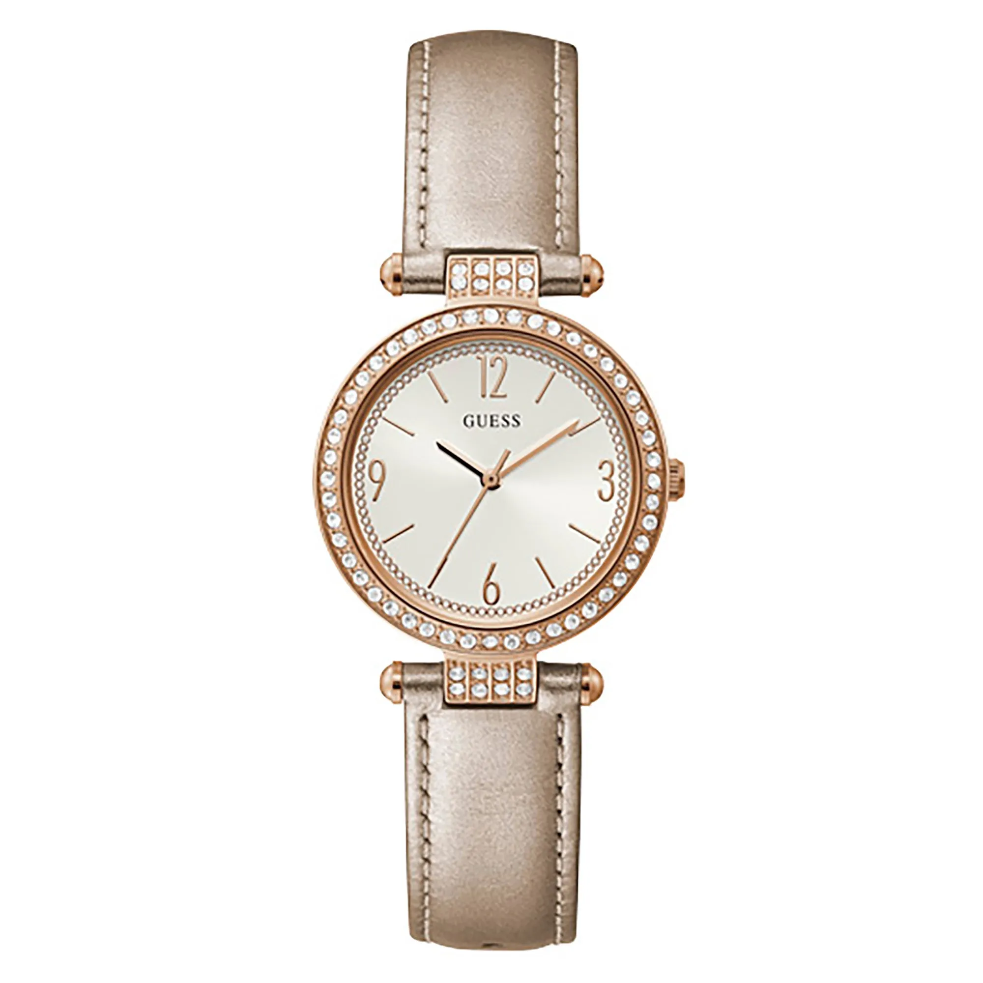 Guess Women's Watch Rose Gold Tone Case Quartz